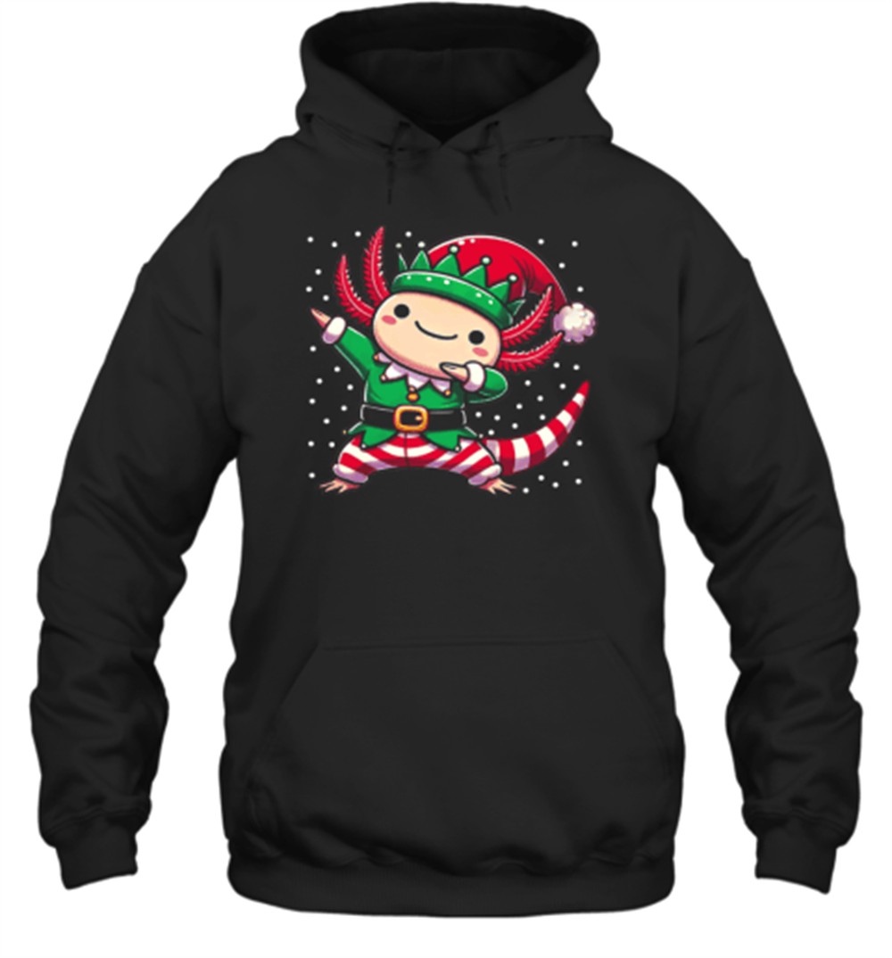 Christmas Axolotl Elf Funny Axolotl Lover T-Shirt