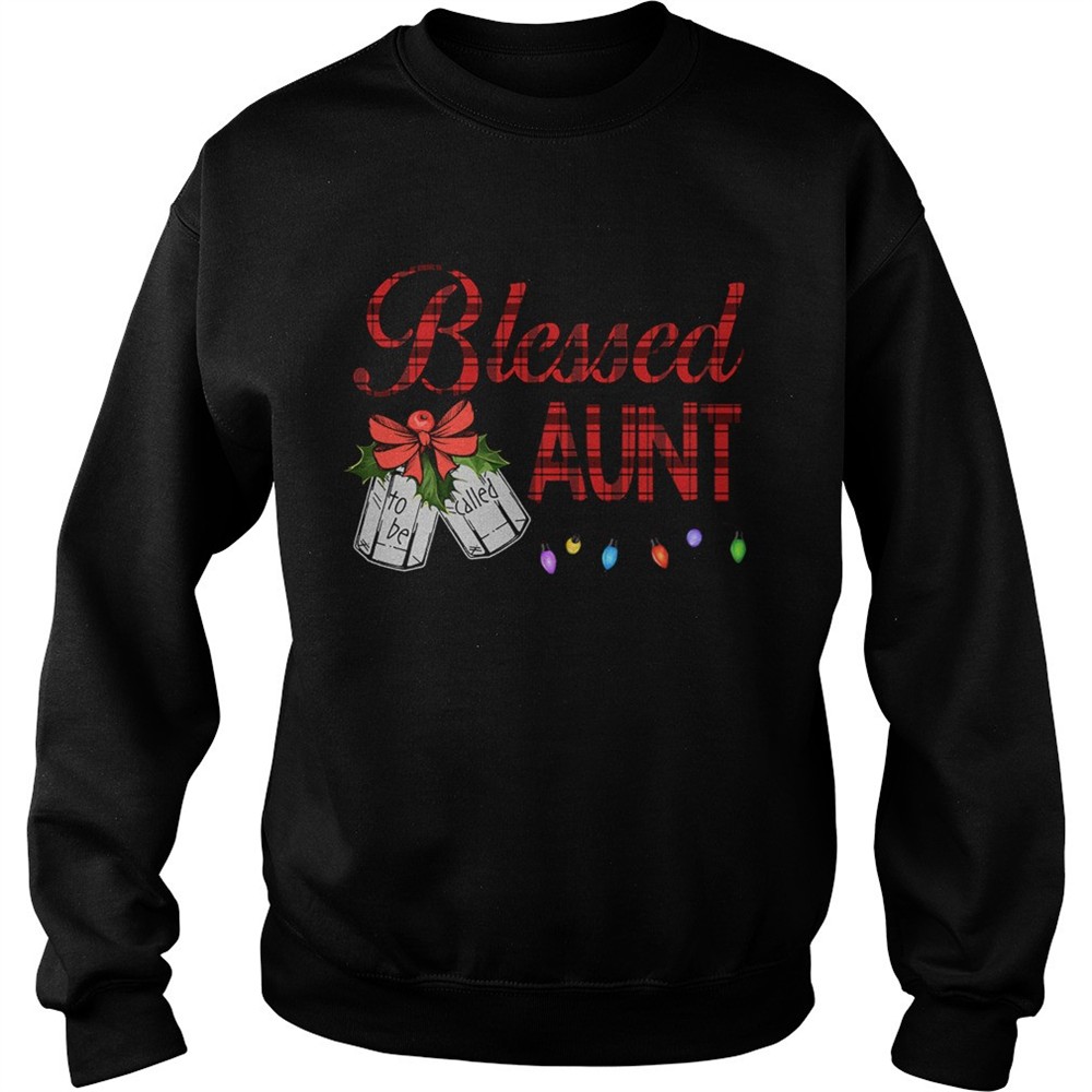 Christmas Blessed To Be Called Aunt TShirt