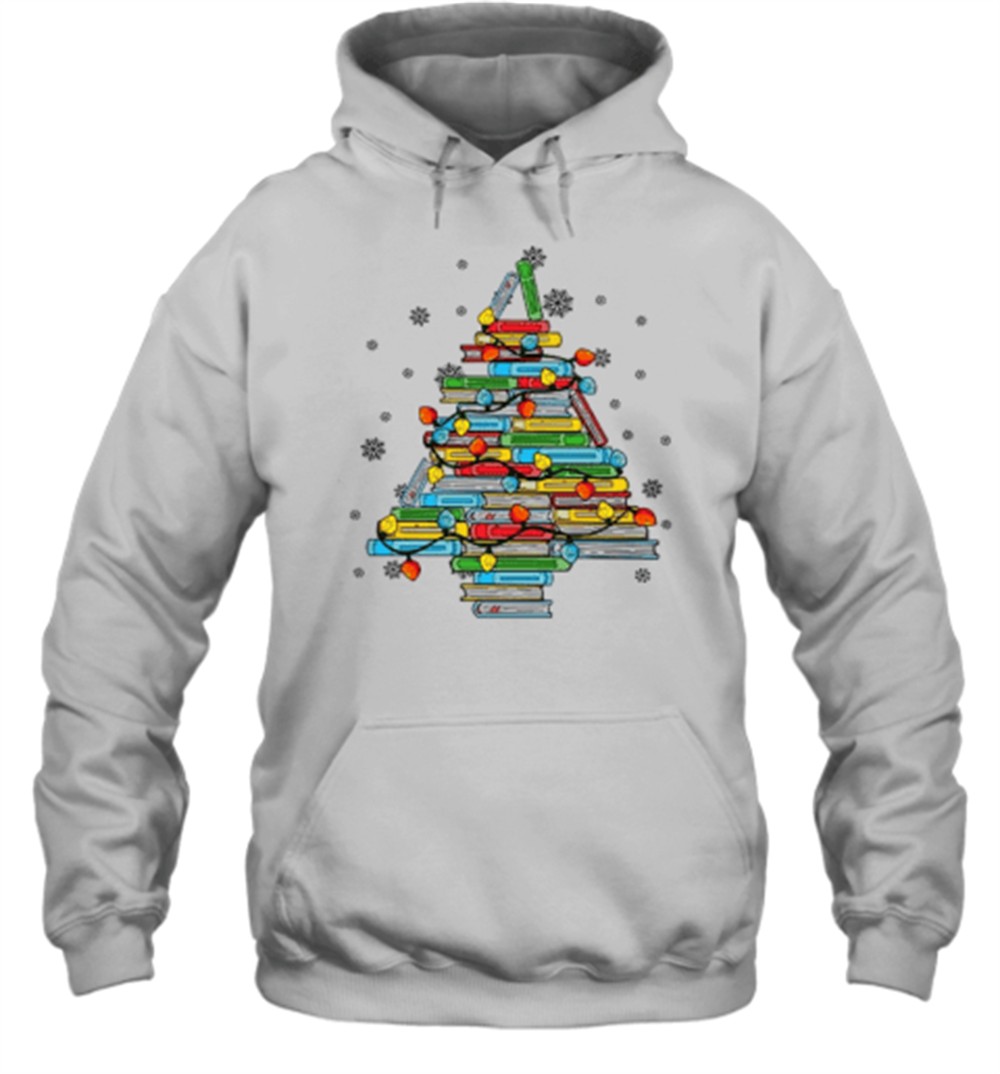 Christmas Books Tree Teacher T-Shirt