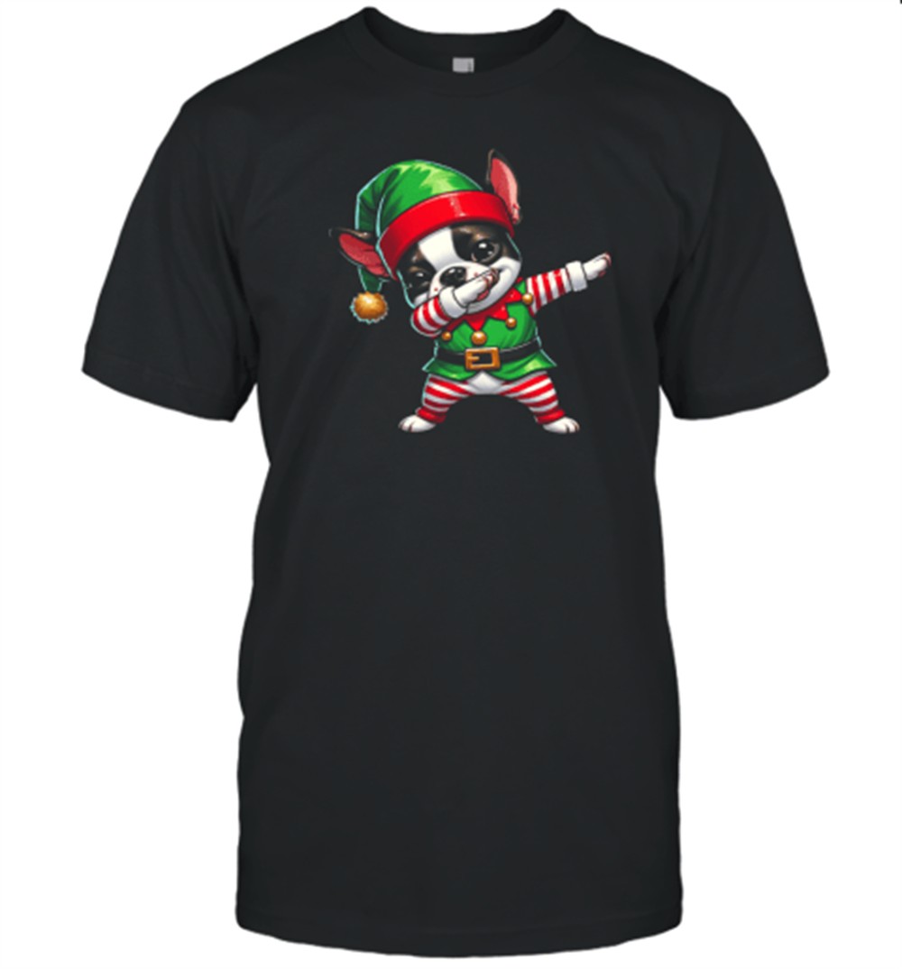 christmas-boston-terrier-elf-funny-boston-terrier-lover-t-shirt-vybdq70v Christmas Boston Terrier Elf Funny Boston Terrier Lover T-Shirt