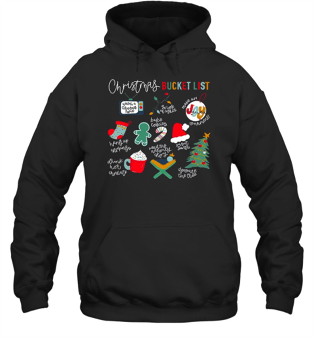 Christmas Bucket List Teacher T-Shirt
