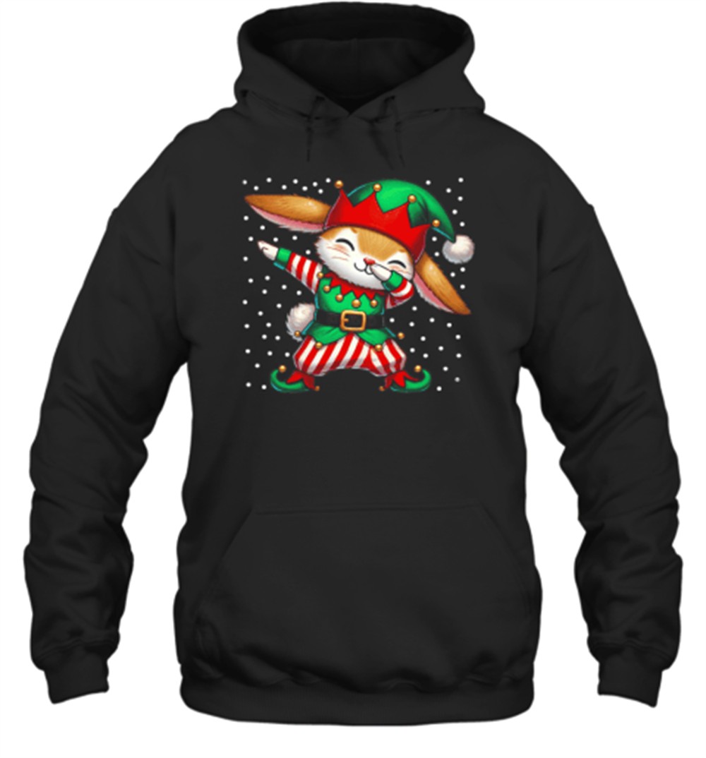 Christmas Bunny Elf Funny Bunny Lover Rabbit T-Shirt