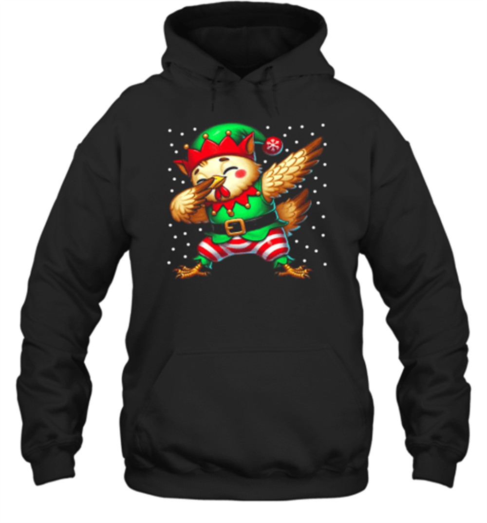 Christmas Chicken Elf Funny Chicken Lover Farmer T-Shirt
