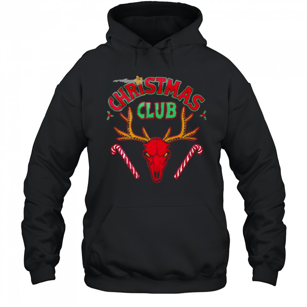 Christmas Club edgy graphic design shirt
