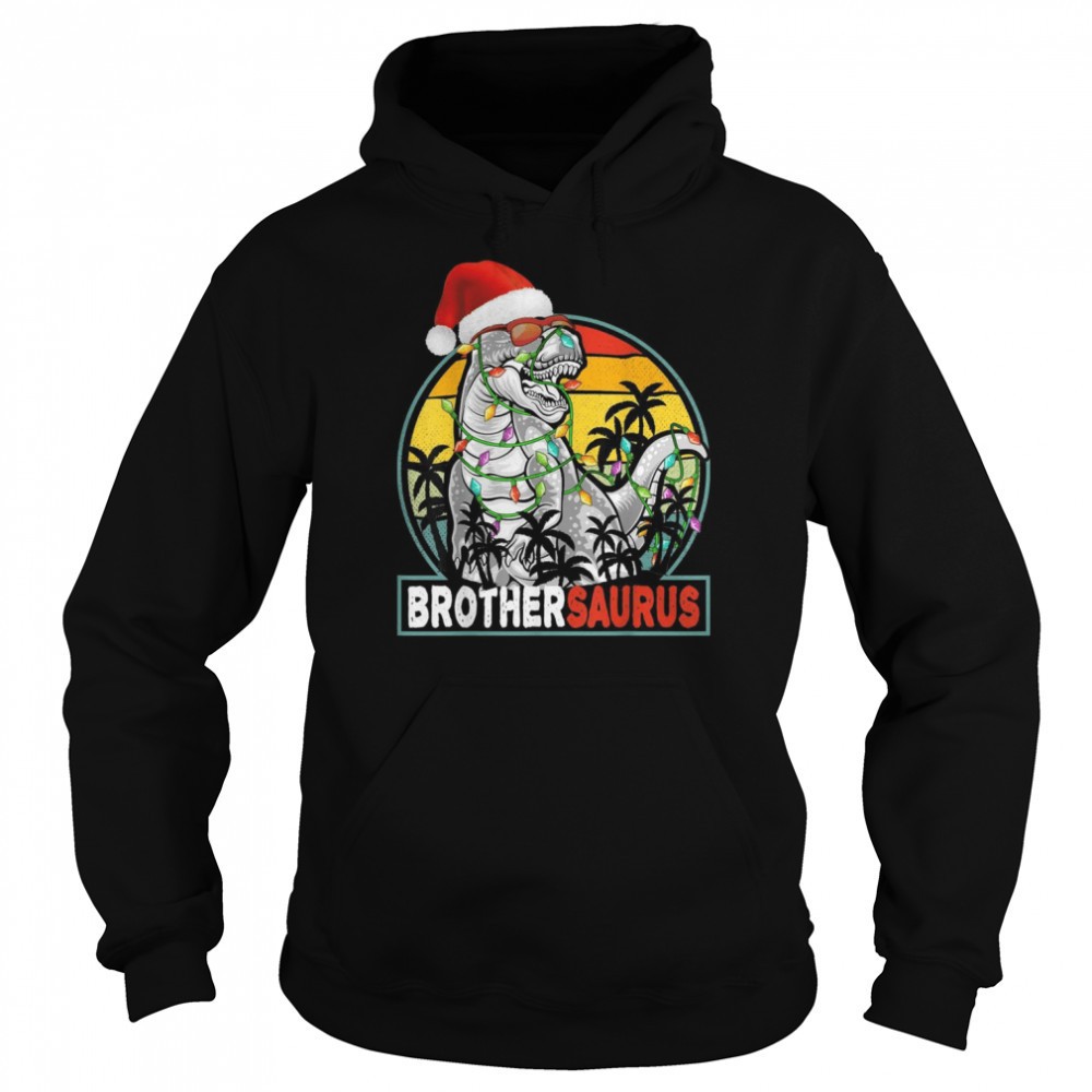 Christmas Dinosaur Vintage Rex Pajamas Boys Xmas Lights Shirt