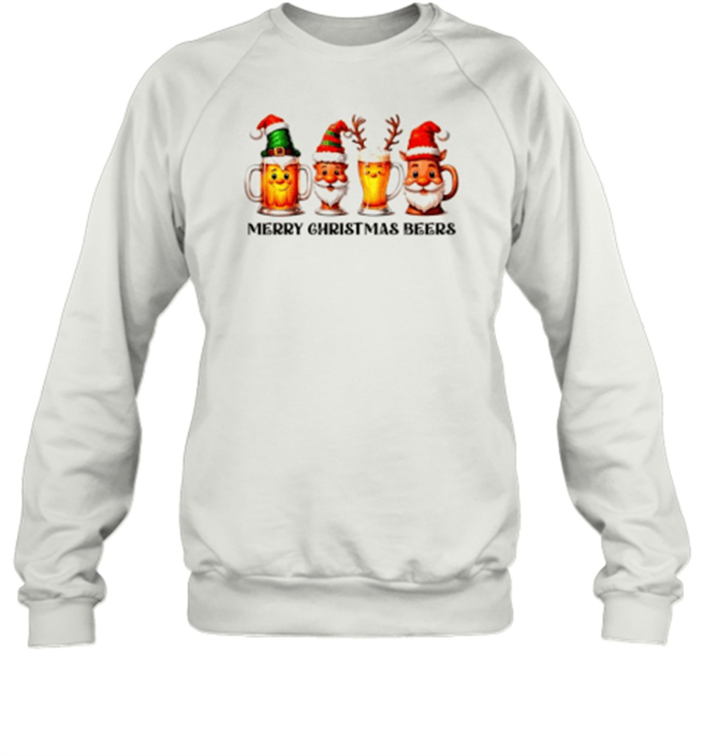 Christmas Drinking Merry Christmas Santa Beer T-Shirt