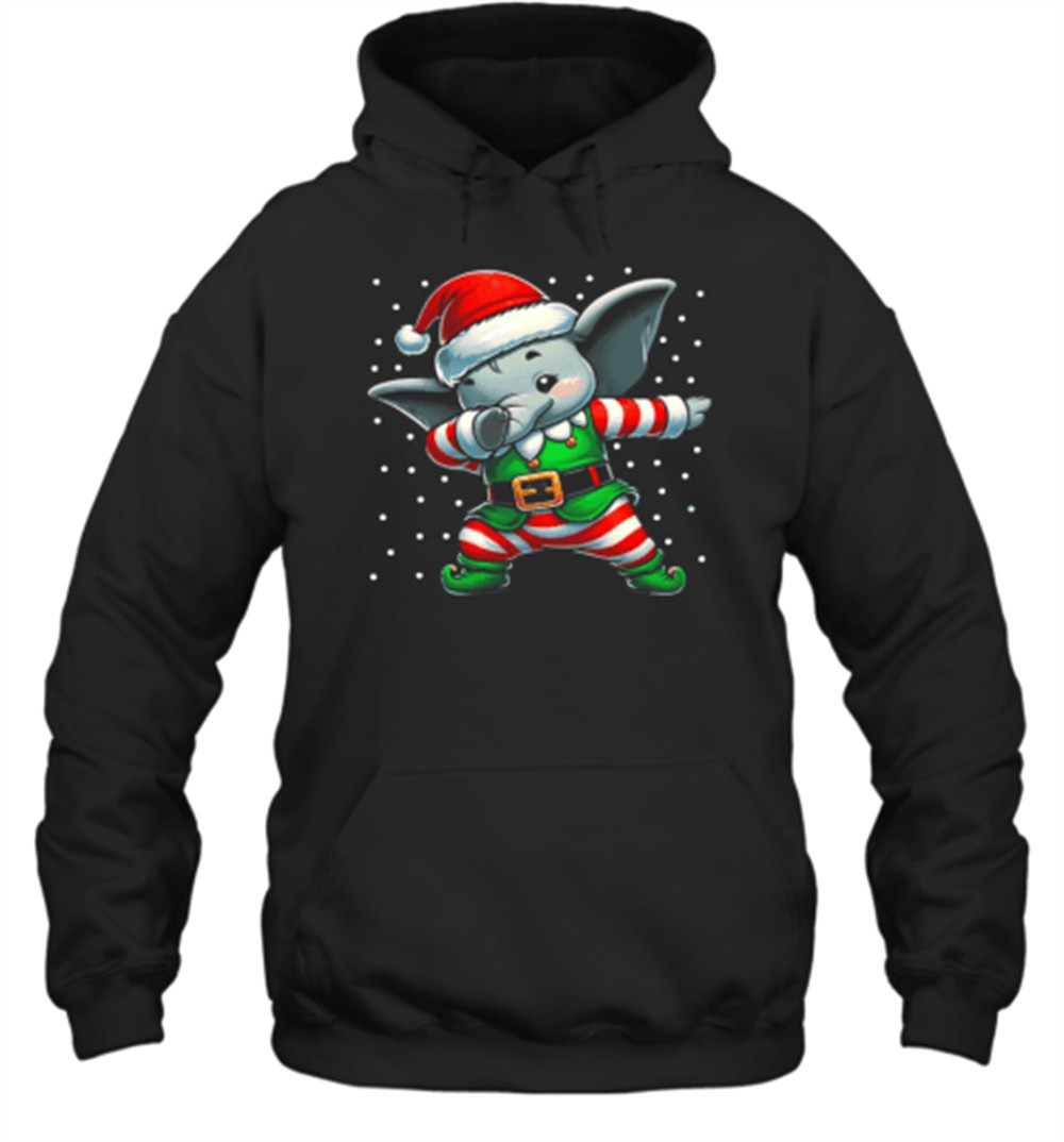Christmas Elephant Elf Funny Elephant Lover T-Shirt