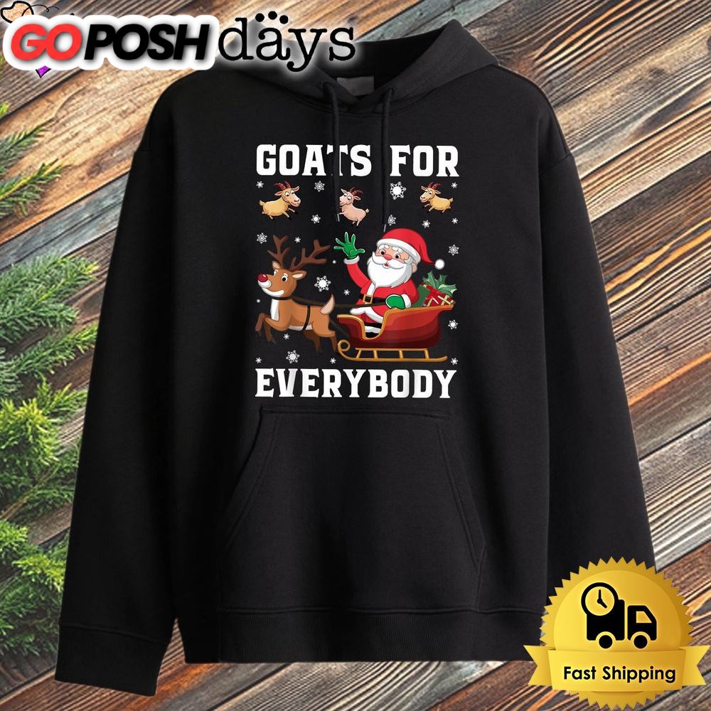 Christmas Goat Funny Goats For Everybody Xmas Hoodie