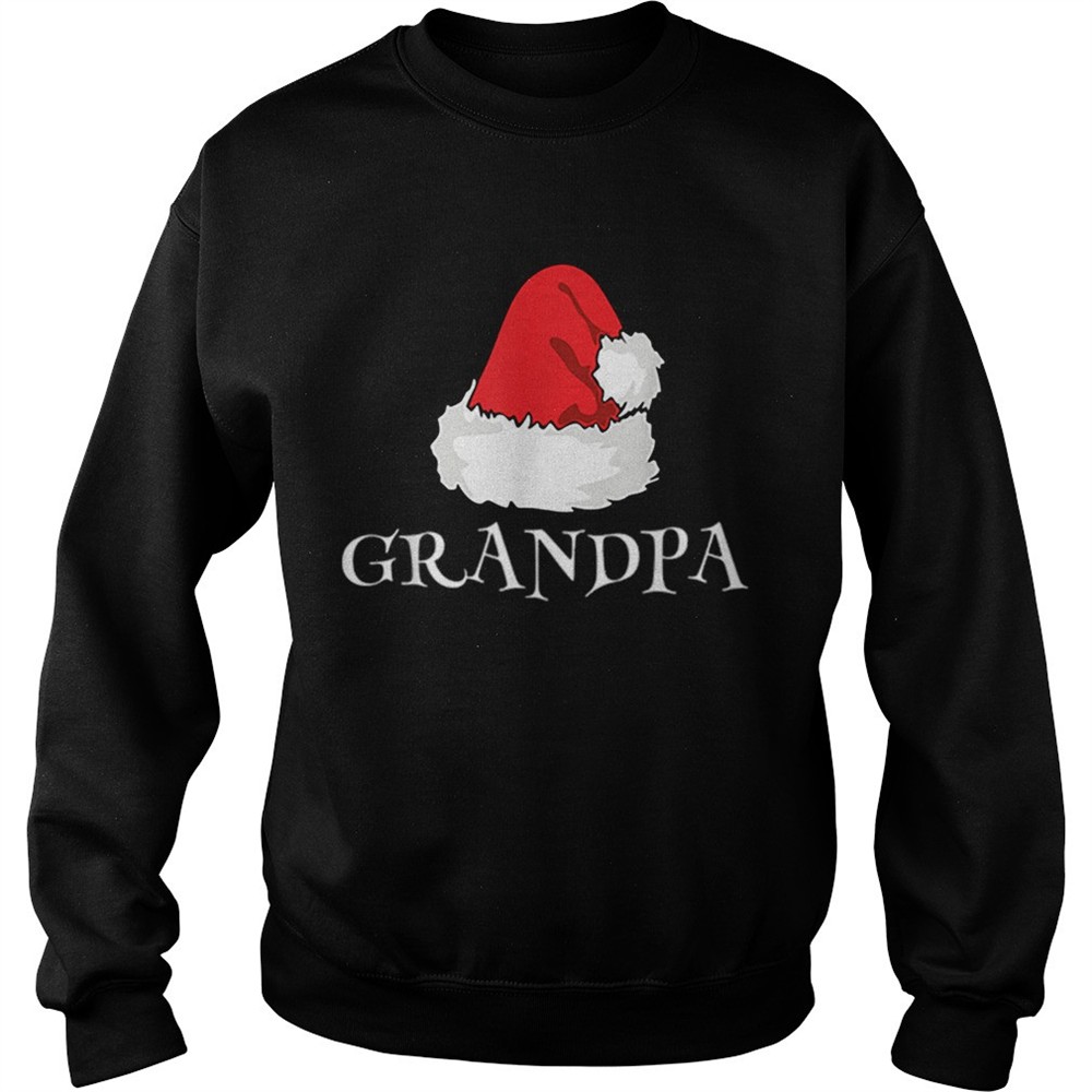 Christmas Grandpa Family Matching Pajama Santa Hat shirt