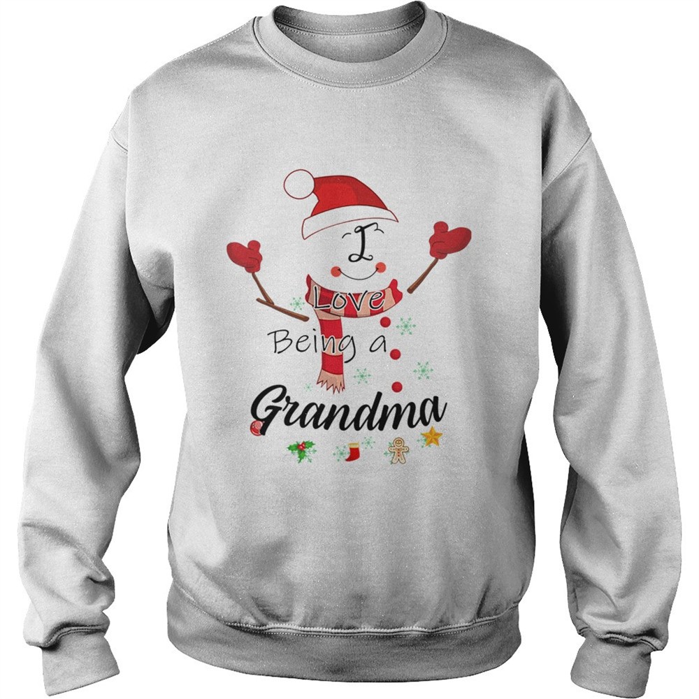 Christmas I Love Being A Grandma Snowman TShirt