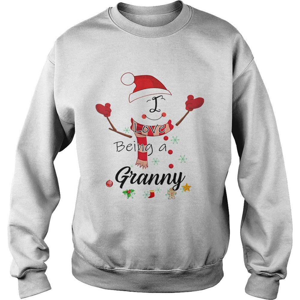 Christmas I Love Being A Granny Snowman TShirt