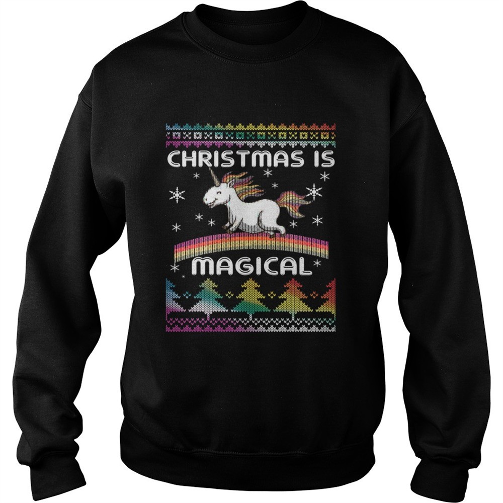 Christmas is Magical Funny Unicorn Xmas Shirt