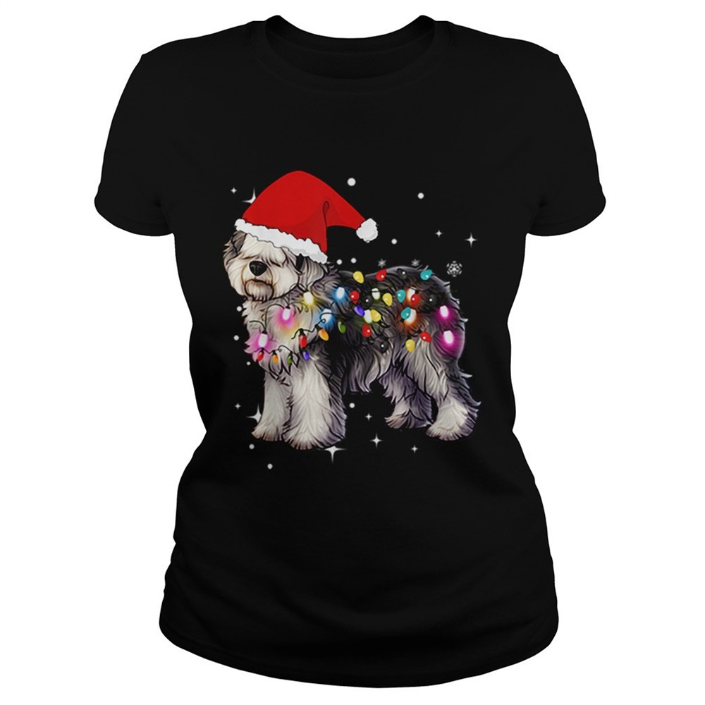 christmas-lights-olde-english-sheepdog-shirt-twcuejax Christmas Lights Olde English SheepDog shirt