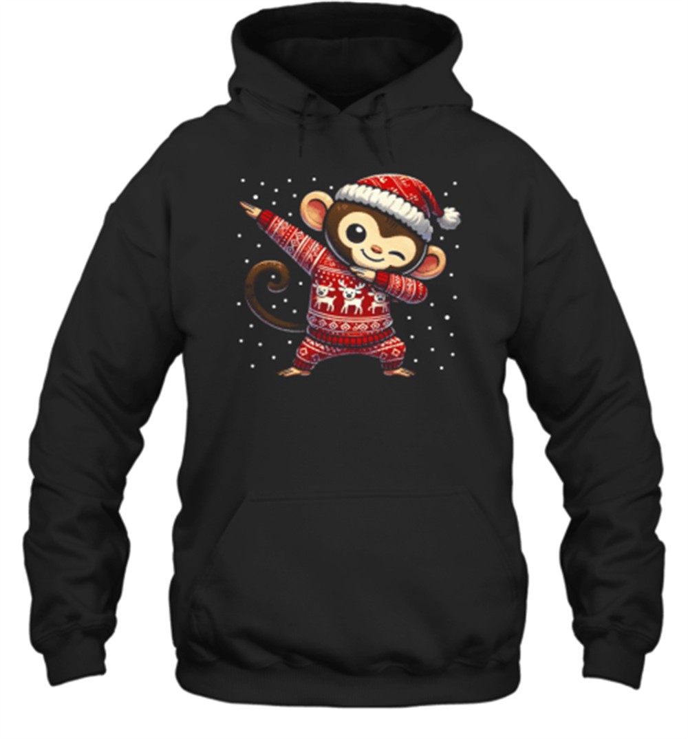 Christmas Monkey Lover Ape Funny Monkey Ugly Christmas T-Shirt