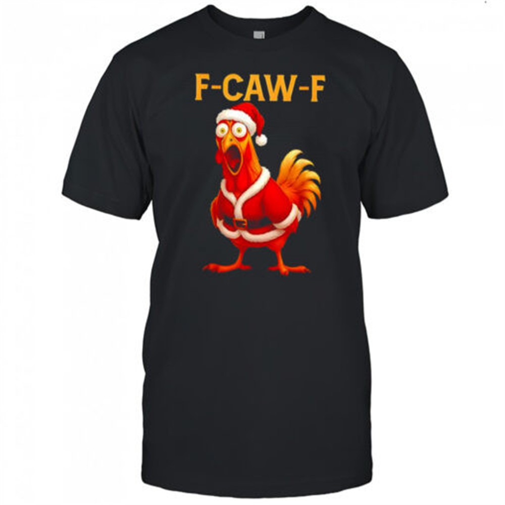 christmas-santa-chicken-f-caw-f-rooster-shirt-1misohef Christmas Santa Chicken F-CAW-F Rooster shirt