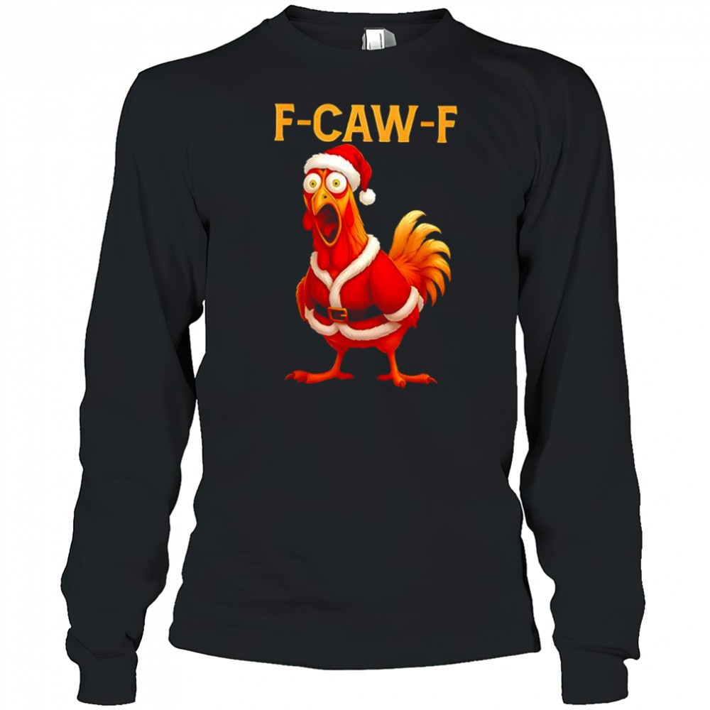 christmas-santa-chicken-f-caw-f-rooster-shirt-1misohef Christmas Santa Chicken F-CAW-F Rooster shirt