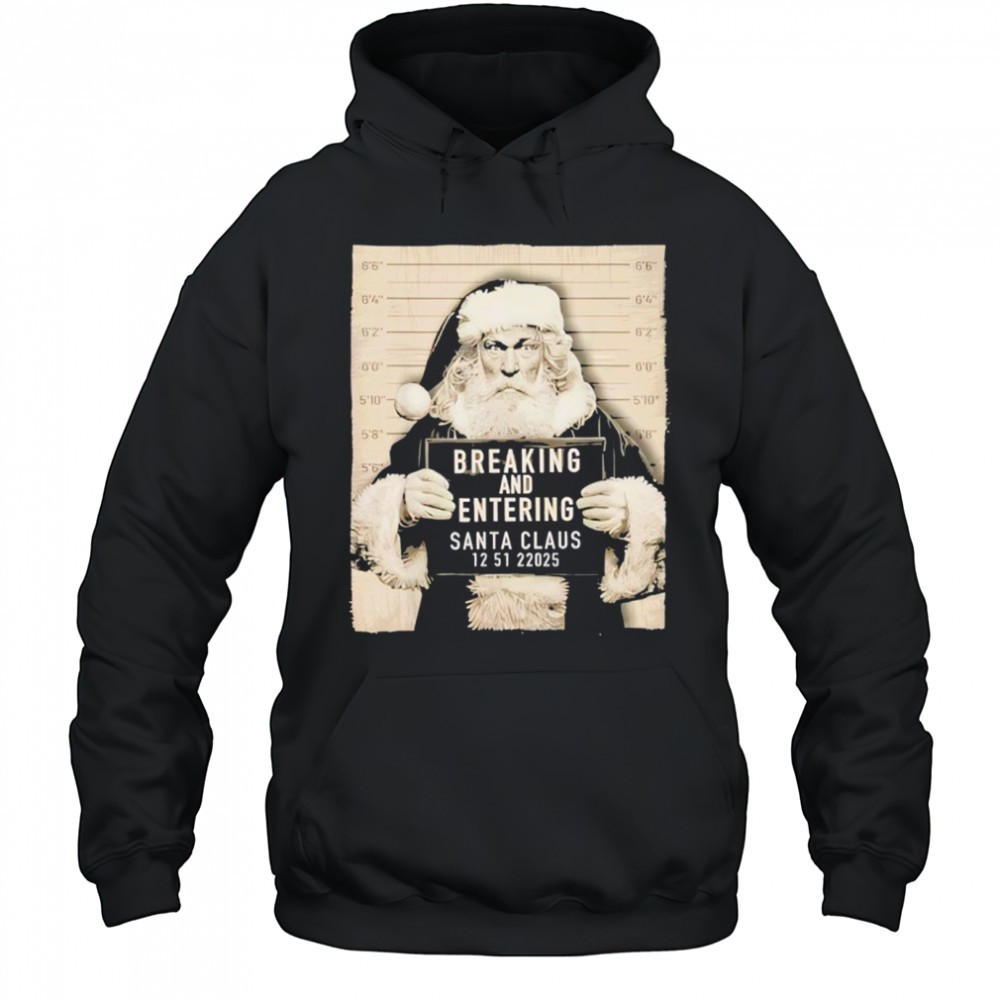 Christmas Santa Claus Humor Mugshot Xmas shirt