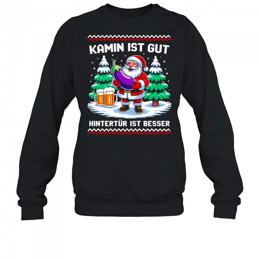 christmas-santa-claus-kamin-ist-gut-hintertur-ist-besser-shirt-3333gxx2 Christmas Santa Claus Kamin Ist Gut Hintertür Ist Besser shirt