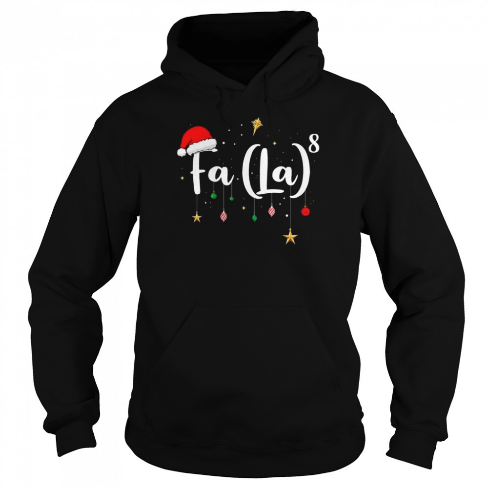 Christmas Santa FA LA 8 Christmas Carol Fa La Math Shirt
