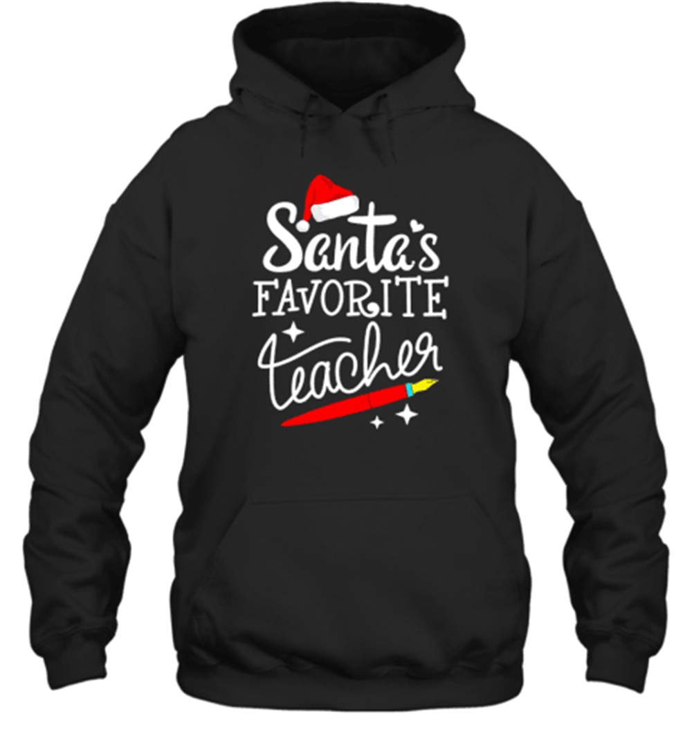 Christmas Santa’s Favortie Teahcer T-Shirt
