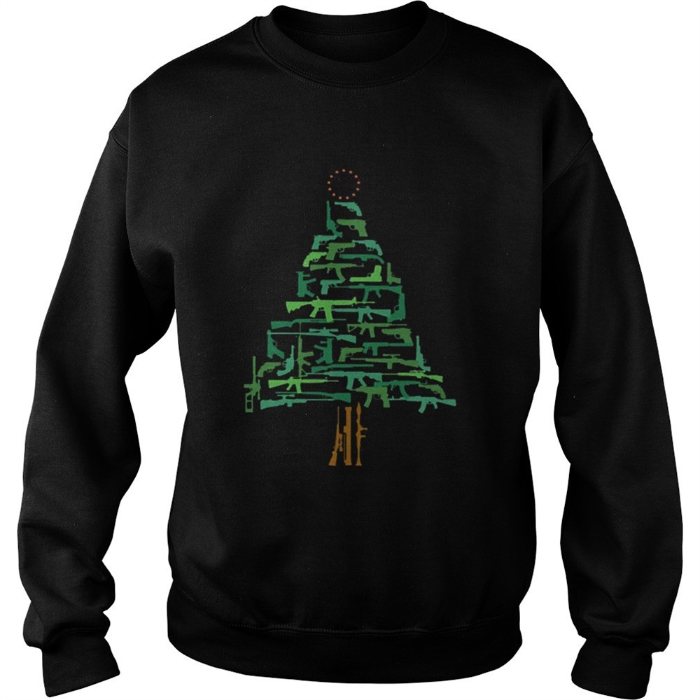 Christmas Tree Green Gun shirt