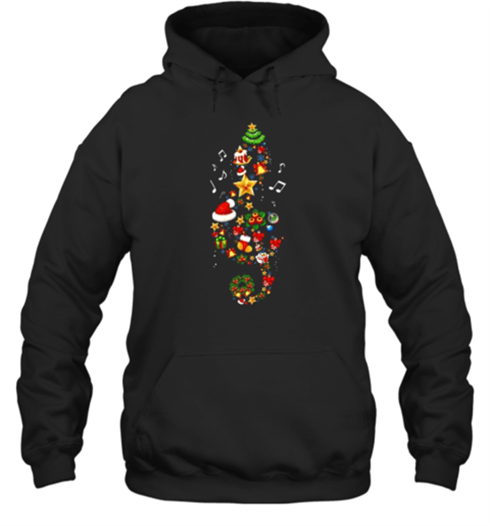 Christmas Tree With Music Notes Teacher T-Shirt