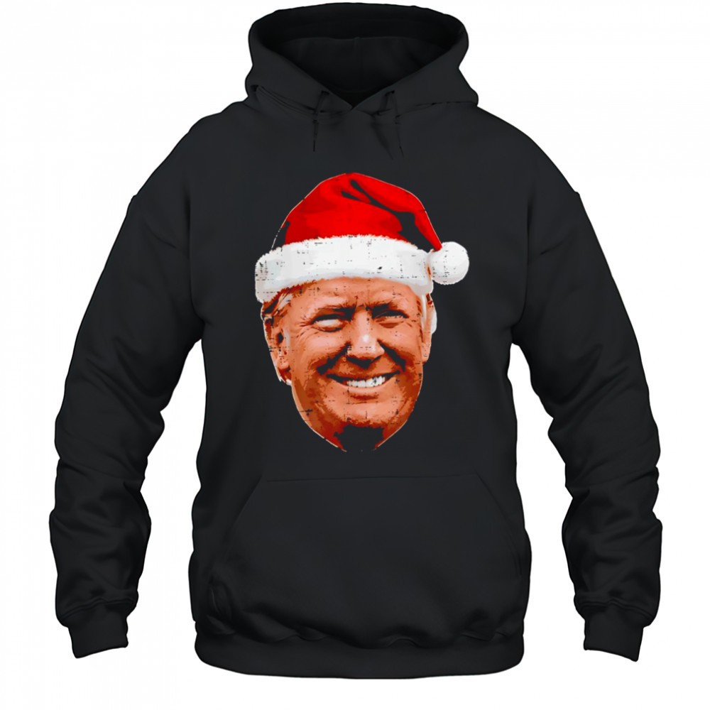 Christmas Trump Face Santa Funny Xmas Meme shirt