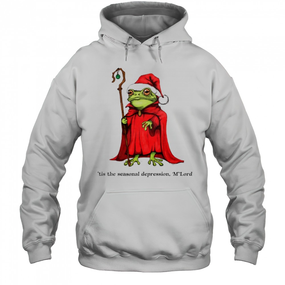 Christmas Wizard Frog tis the seasonal depression Mlord shirt