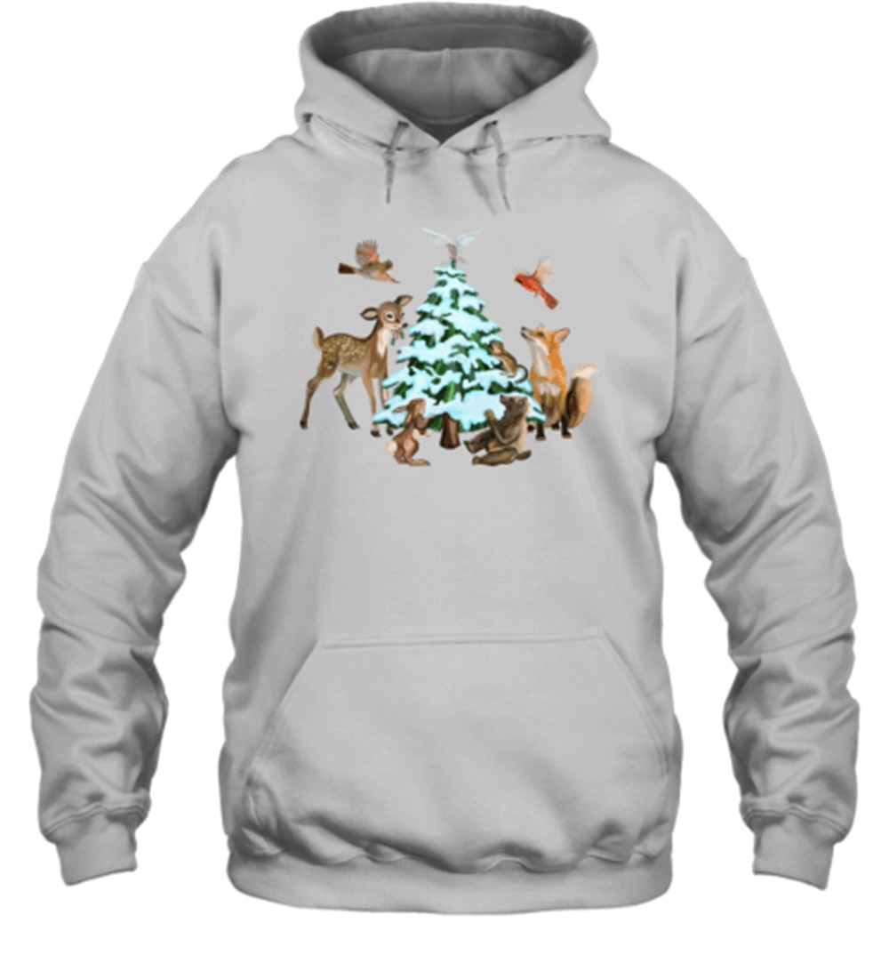 Christmas Woodland Animals Of The Forest T-Shirt
