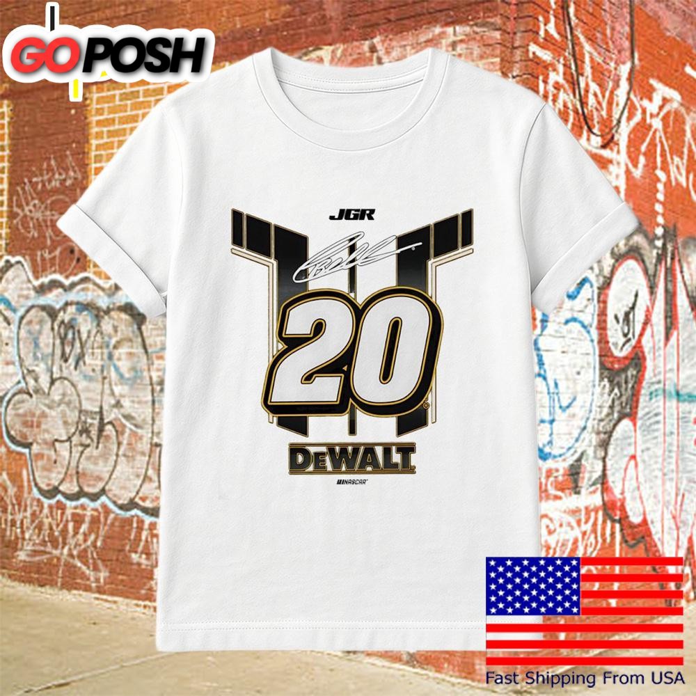 Christopher Bell #20 Dewalt Joe Gibbs Racing Team Signature T-Shirt
