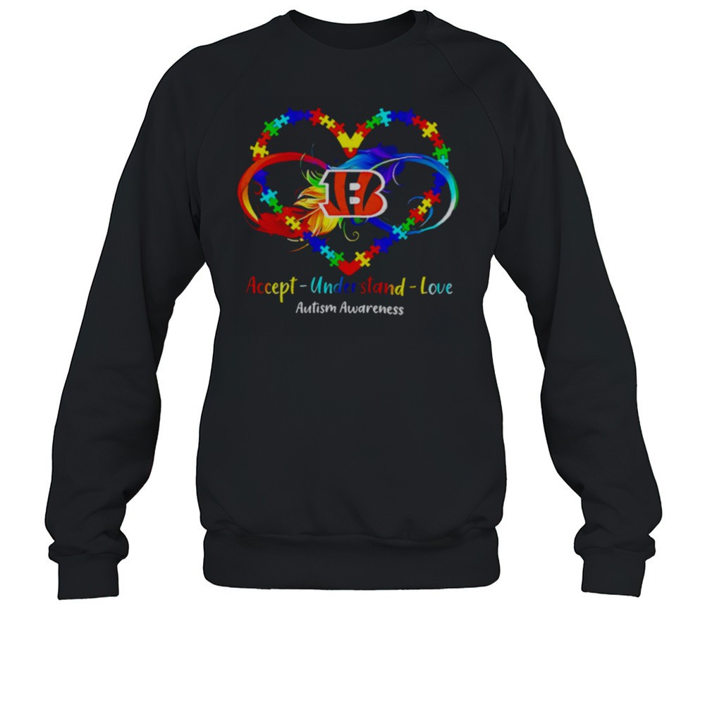 Cincinnati Bengals Accept Understand Love Autism Awareness 2025 Shirt