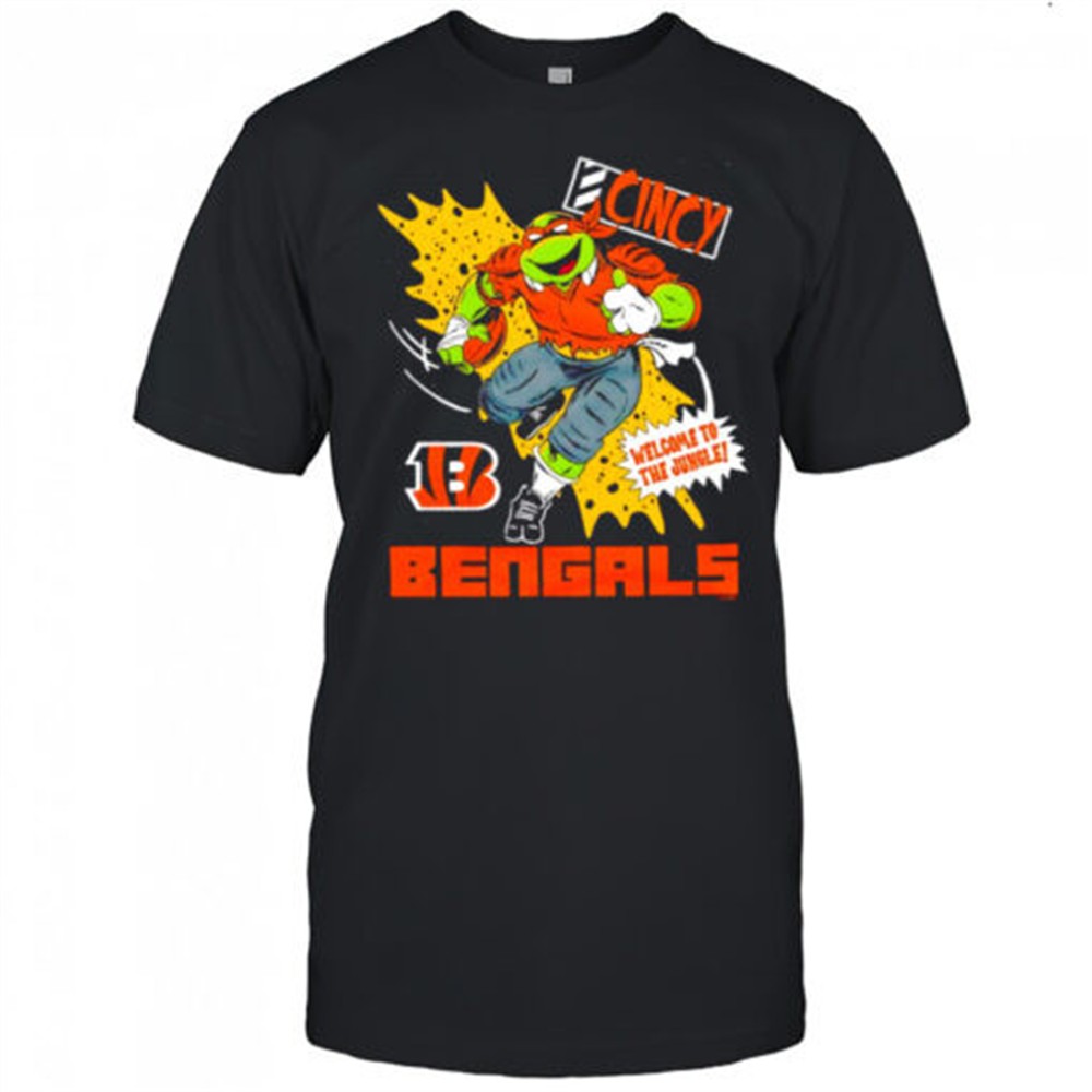 cincinnati-bengals-teenage-mutant-ninja-turtles-michelangelo-welcome-to-the-jung-b2wgnwa5 Cincinnati Bengals Teenage Mutant Ninja Turtles Michelangelo Welcome to the Jungle shirt