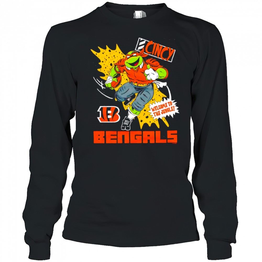 cincinnati-bengals-teenage-mutant-ninja-turtles-michelangelo-welcome-to-the-jung-b2wgnwa5 Cincinnati Bengals Teenage Mutant Ninja Turtles Michelangelo Welcome to the Jungle shirt