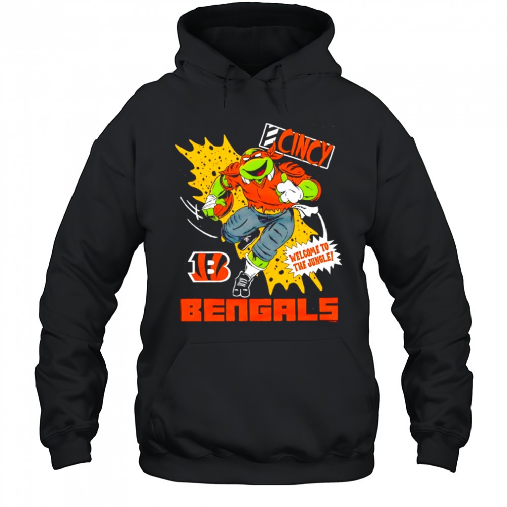 Cincinnati Bengals Teenage Mutant Ninja Turtles Michelangelo Welcome to the Jungle shirt