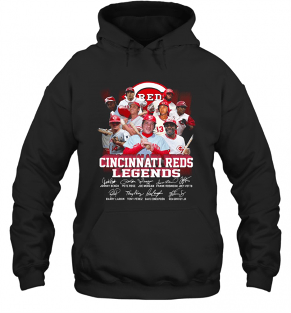 Cincinnati Reds Legends Players Signatures T-Shirt