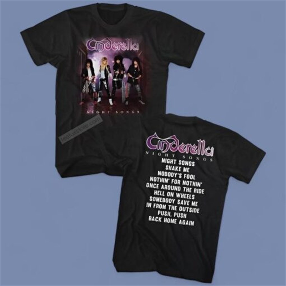 Cinderella Night Songs Album Tour Shirt