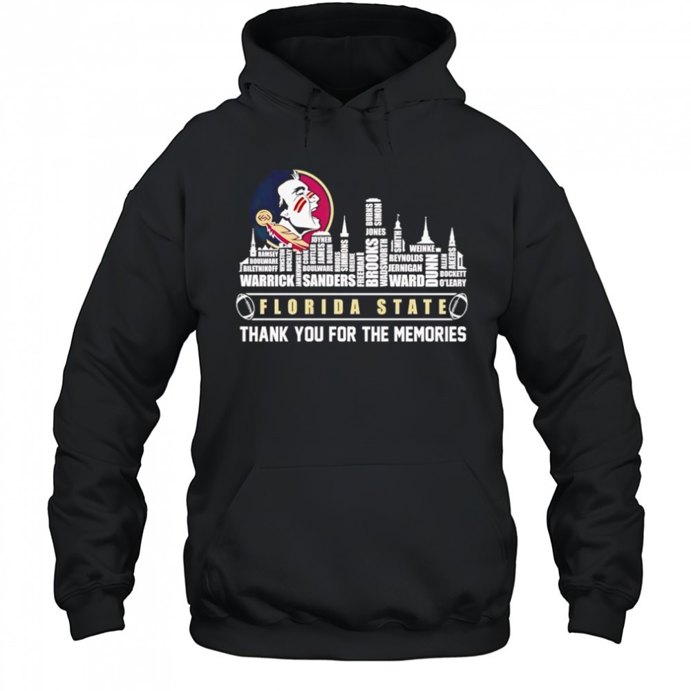 City skyline Florida State thank you for the memories shirt