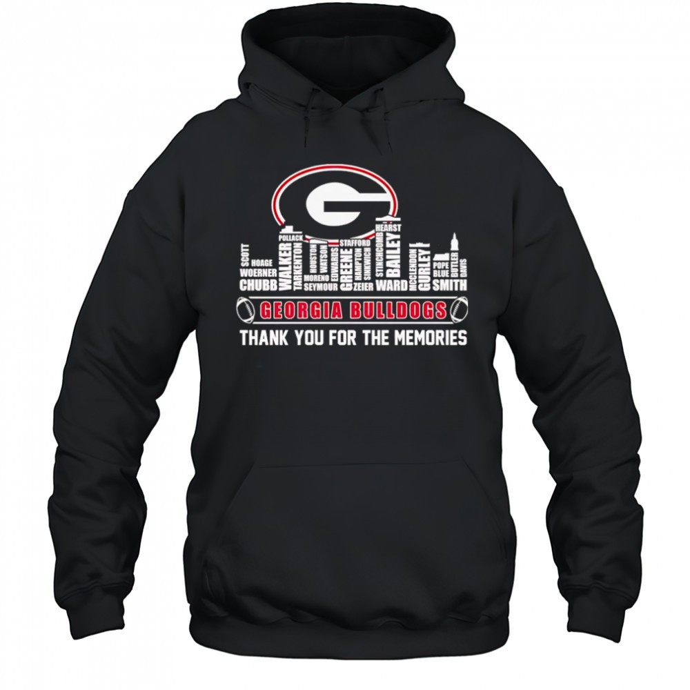City skyline Georgia Bulldogs thank you for the memories shirt