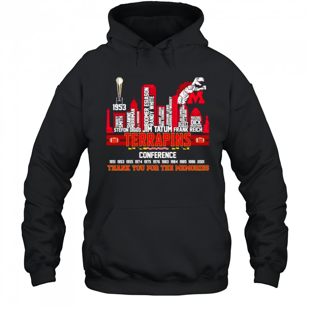 City skyline Terrapins Conference thank you for the memories shirt