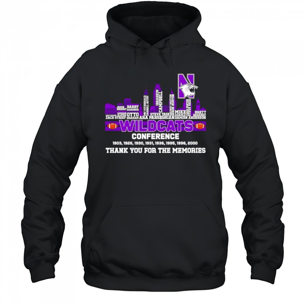 City skyline Wildcats Conference thank you for the memories shirt