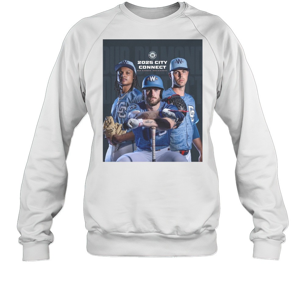 CJ Abrams Dylan Crews MacKenzie Gore Washington Nationals 2025 City Connect Our Diamond Our District Poster T-shirt