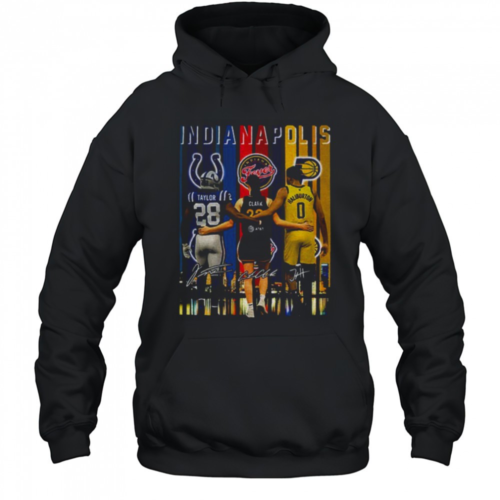 Clark Taylor Haliburton Indianapolis Sports Team players signature shirt