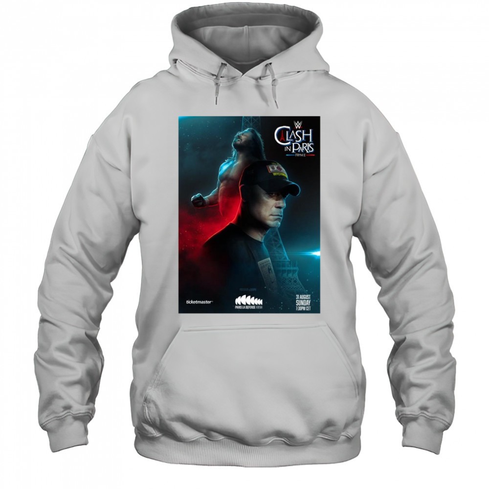 Clash In Paris France Paris La Défense Arena WWE John Cena vs AJ Styles Aug 31 2025 t-shirt