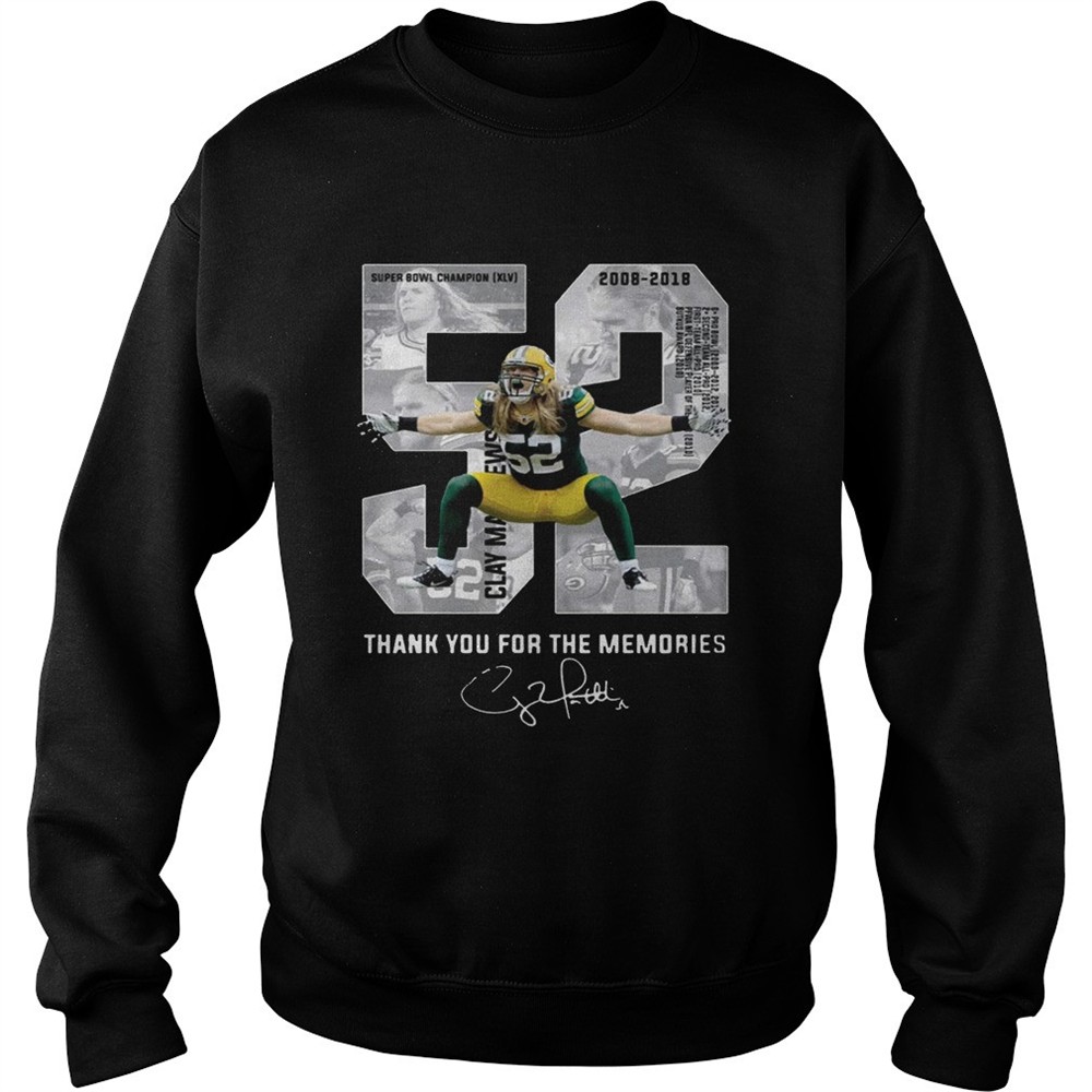 Clay Matthews Iii Thank You For The Memories tShirt