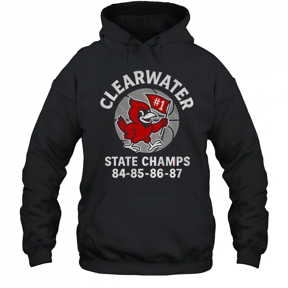 Clearwater State Cardinal Football Champs 84-85-86-87 shirt