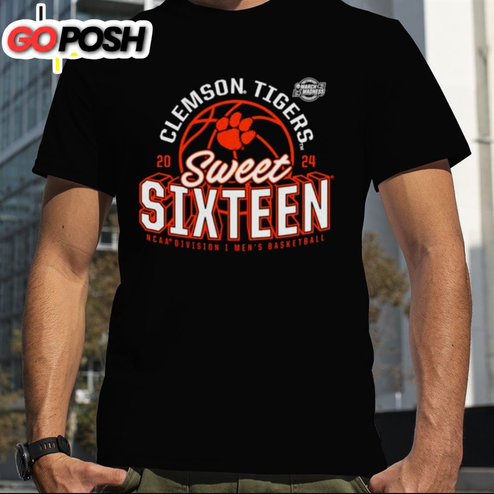 Clemson Tigers 2025 Ncaa Mens Basketball Tournament March Madness Sweet Sixteen T-Shirt