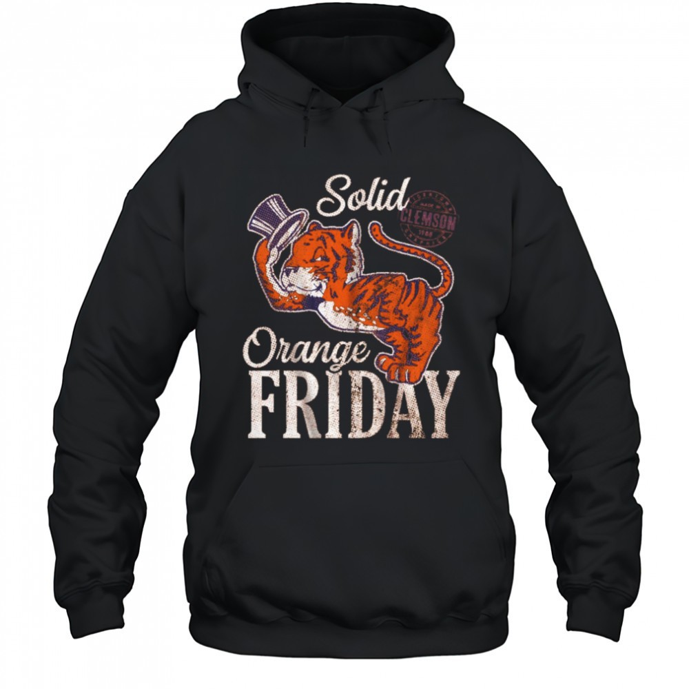 Clemson Tigers Solid Orange Friday Tigertown Graphics Made In 1988 t-shirt