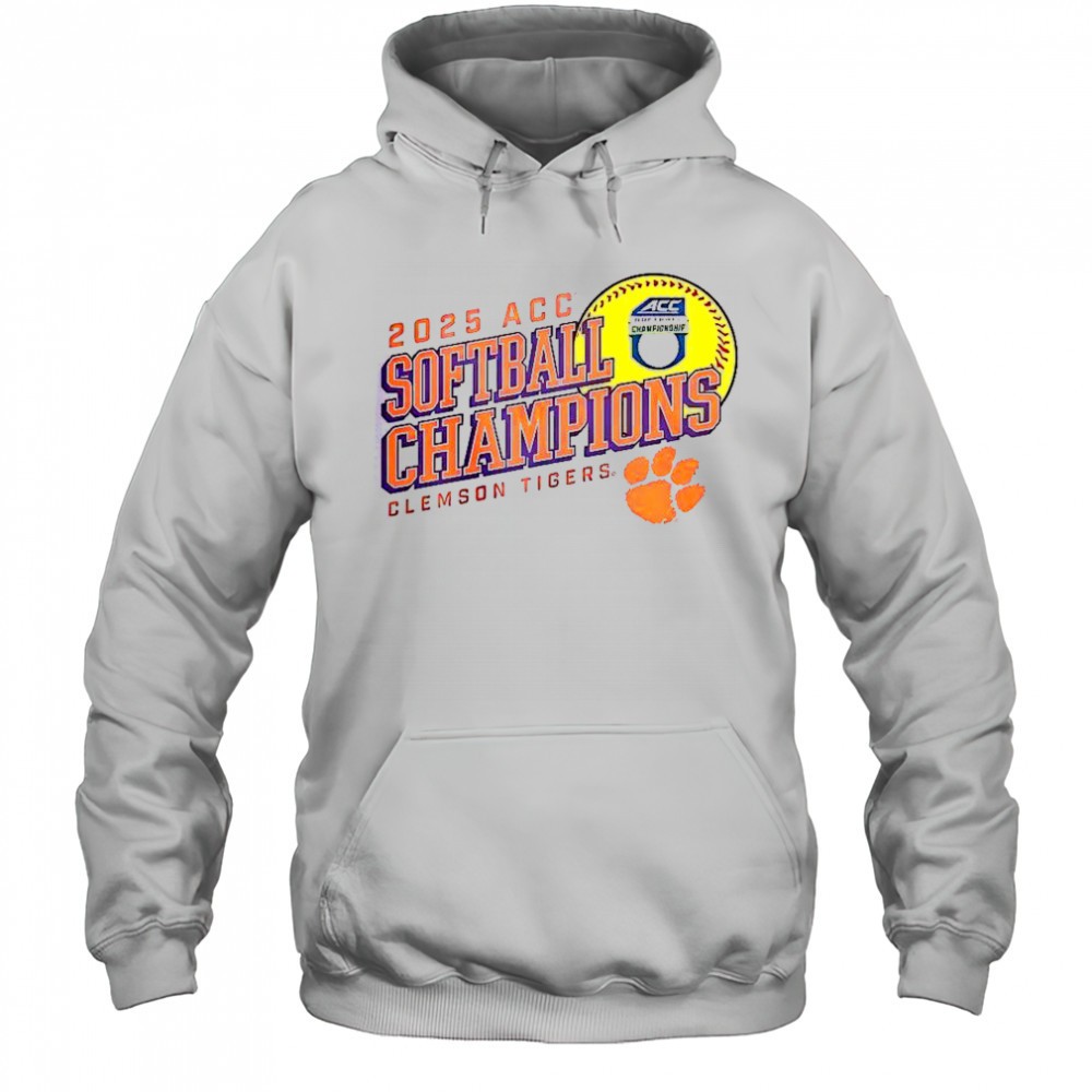 Clemson Tigers Womens 2025 ACC Softball Conference Tournament Champions Next Batter T-Shirt
