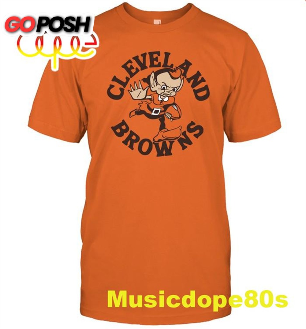 Cleveland Browns Brownie Stiff Arm T Shirt
