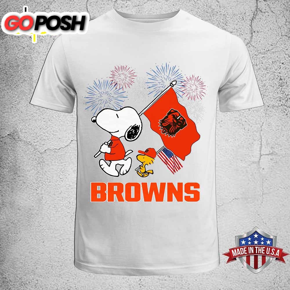 Cleveland Browns Happy 4th Of July Independence Day Unisex T-Shirt